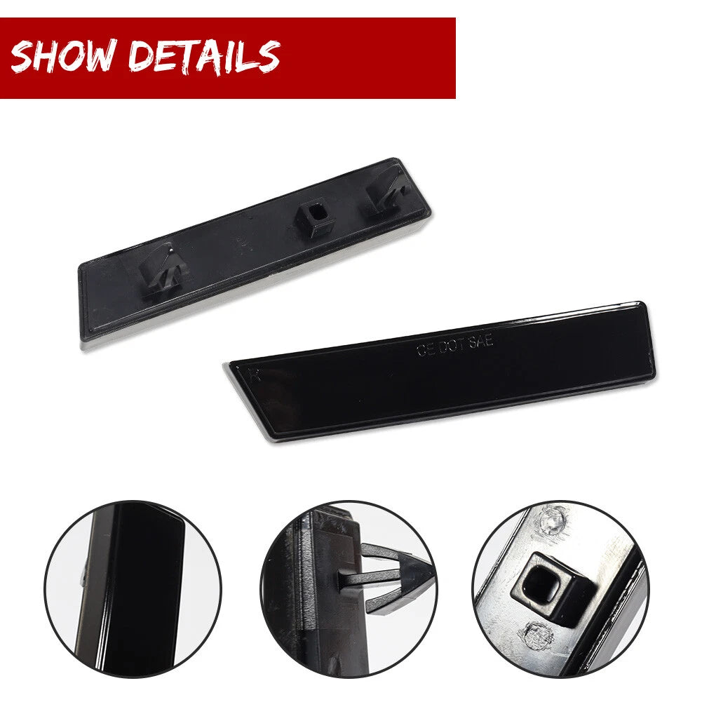 2X Smoked Front Side Marker Lights for Chevy Astro / GMC Safari (1995–2005)