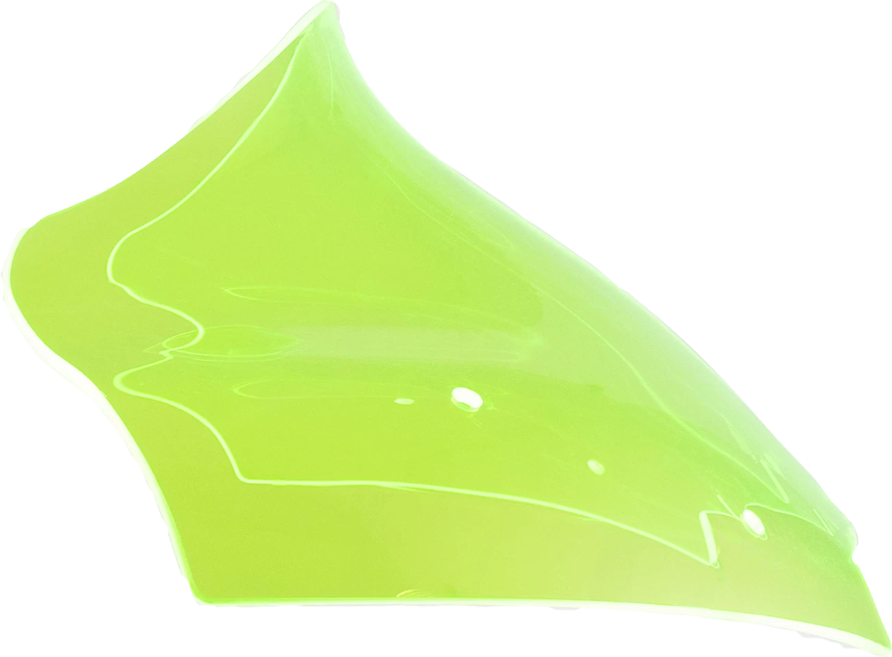 Klock Werks 10" Kolor Flare Windshield for FLTR (KWW-01-0713) - Green Ice