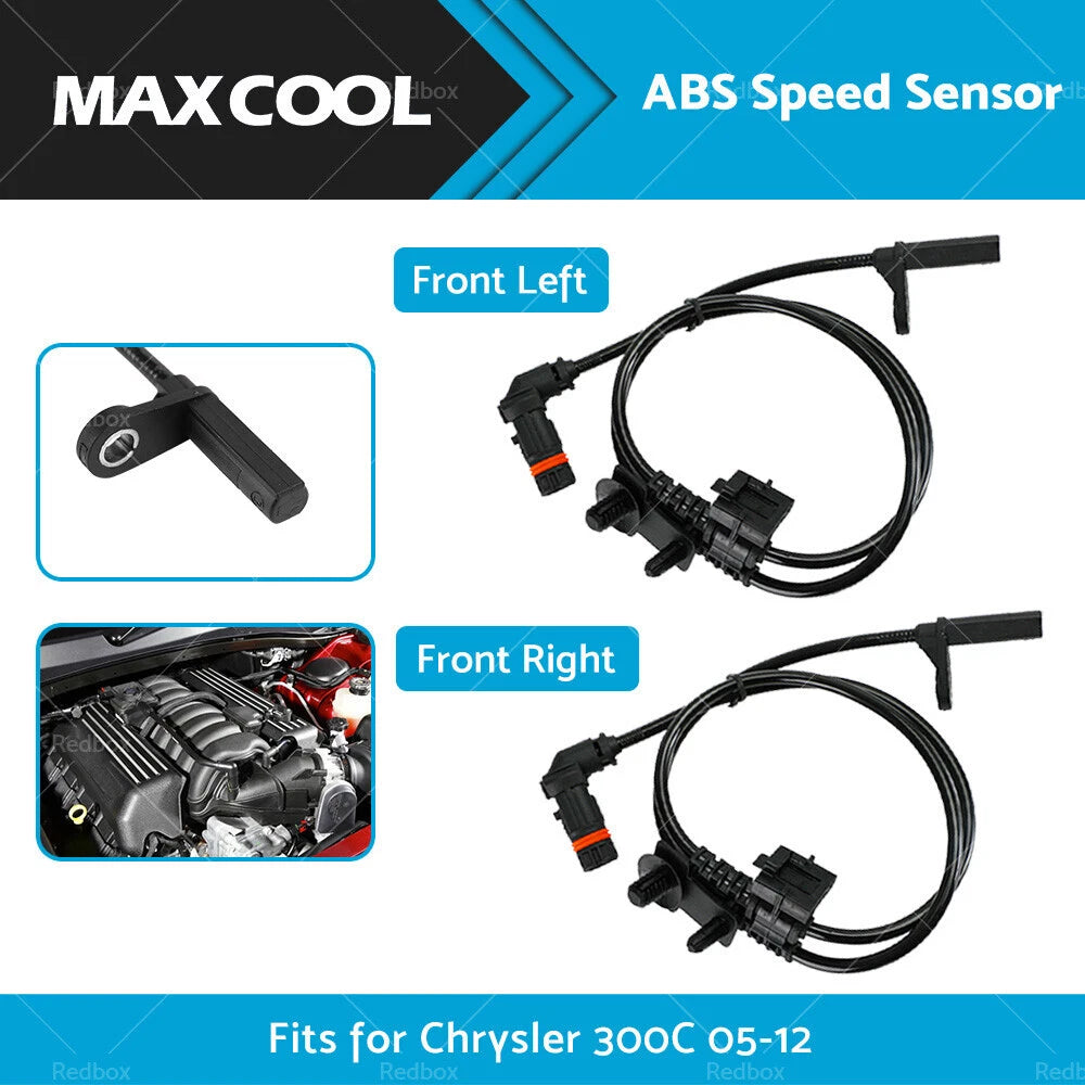 2X ABS Speed Sensor for Chrysler 300C (2005–2010) 4779244AD 4779244AA