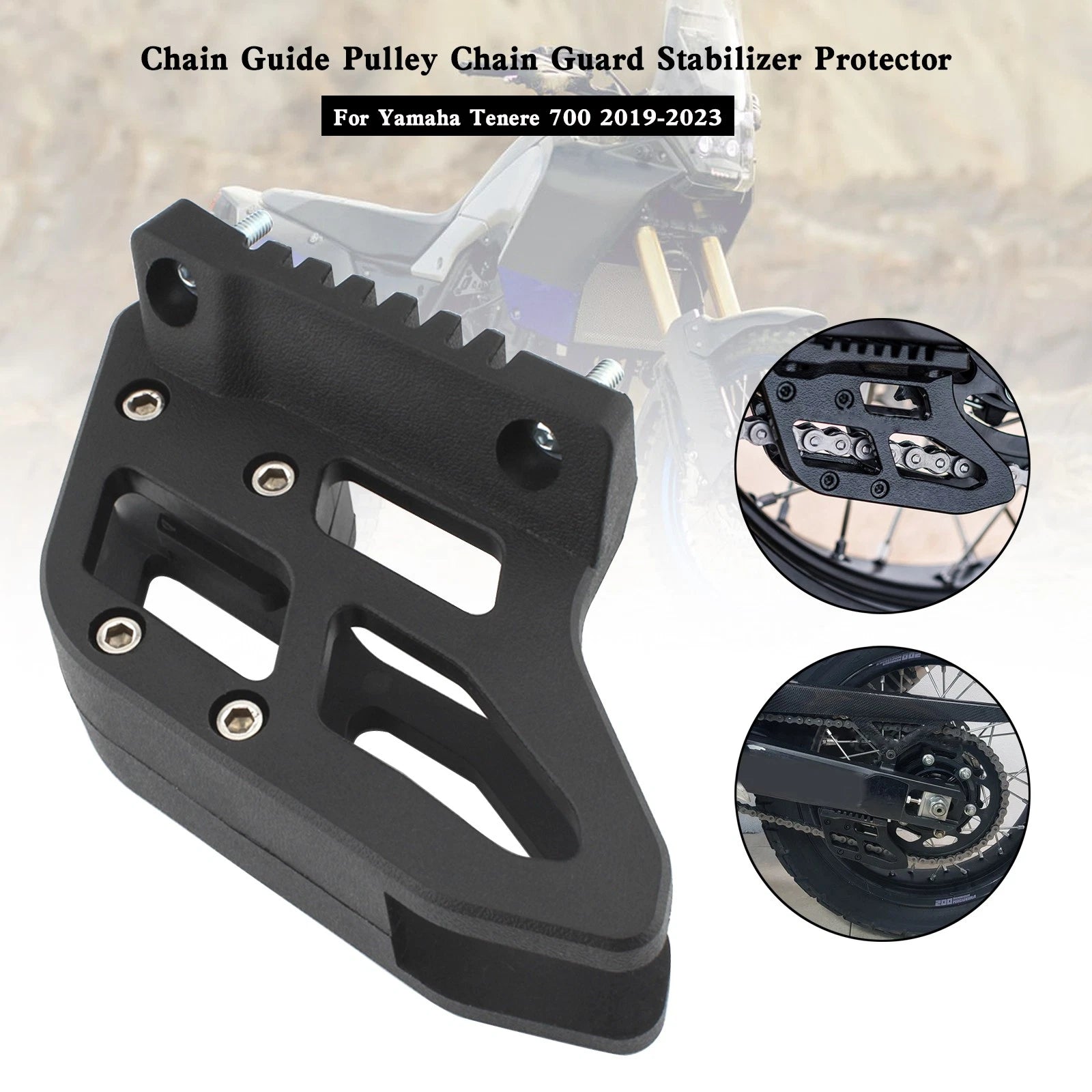 Chain Guide Pulley Stabilizer for Yamaha Tenere 700 XTZ (2019–2023)
