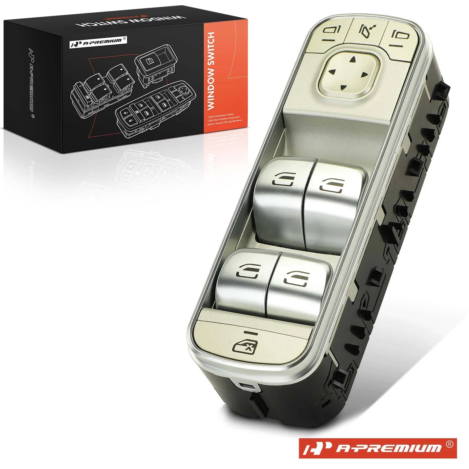 Front Left Power Window Switch for GLE350 GLE450 GLE53 AMG (2020–2024)