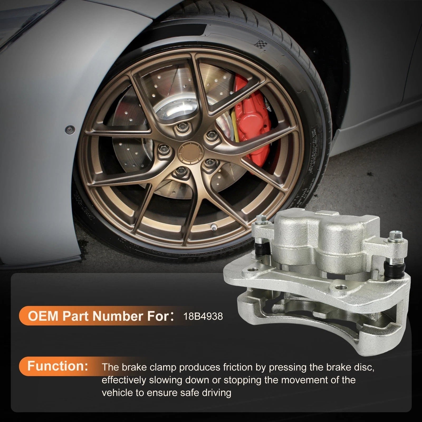 Brake Calipers with Bracket Kit for Chevrolet Colorado (2004-2008)