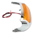 Chrome Front Fender Tip Orange Light for Harley Electra Glide (2014–2022)