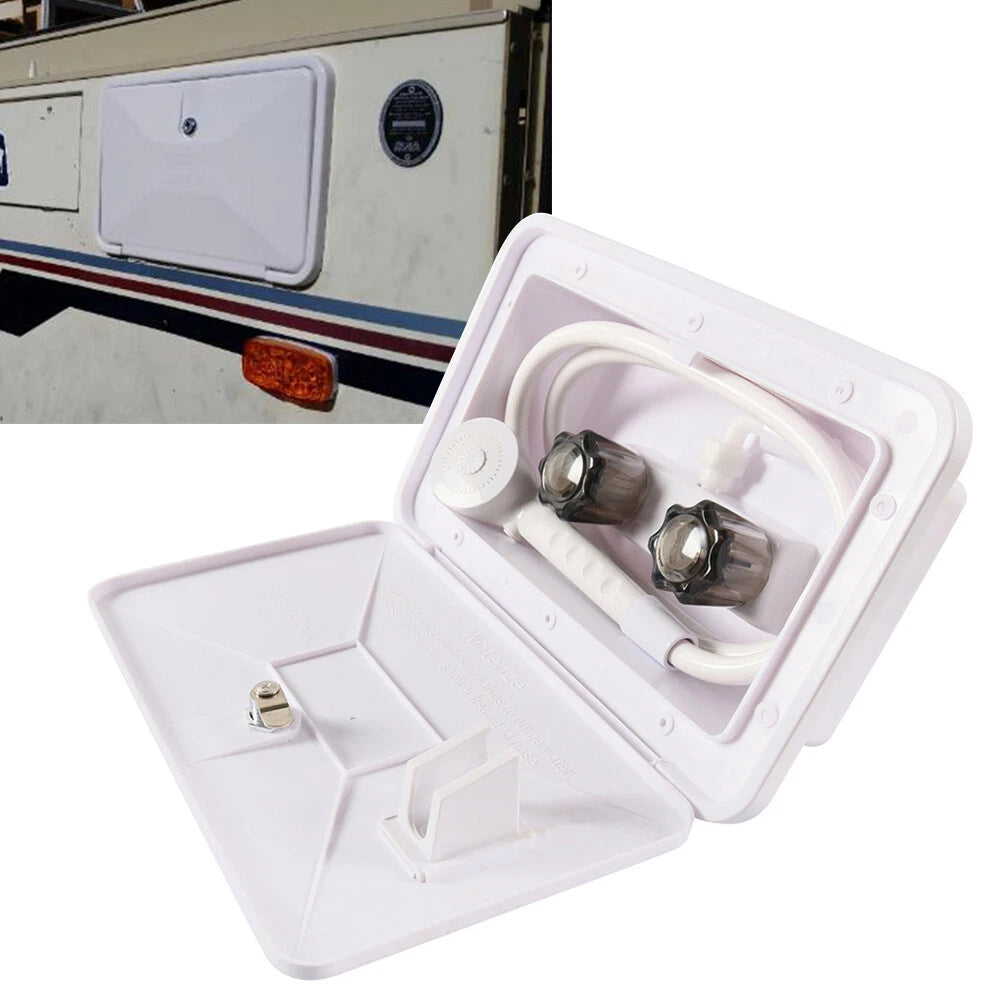 Outdoor Shower Box Kit for RV Camper Trailer