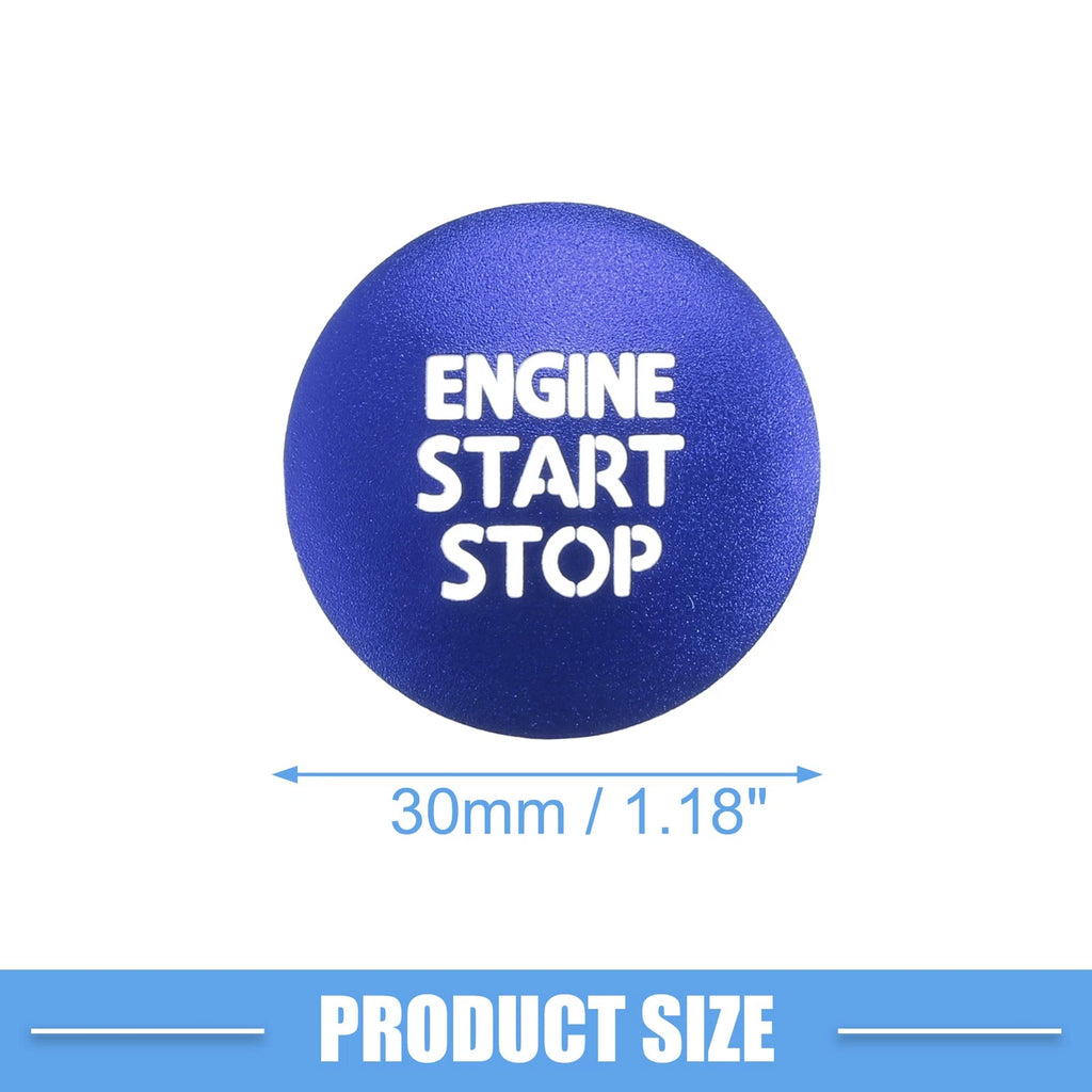 Engine Start Stop Ignition Button Cover Sticker for Toyota Tacoma (2016–2021) Blue