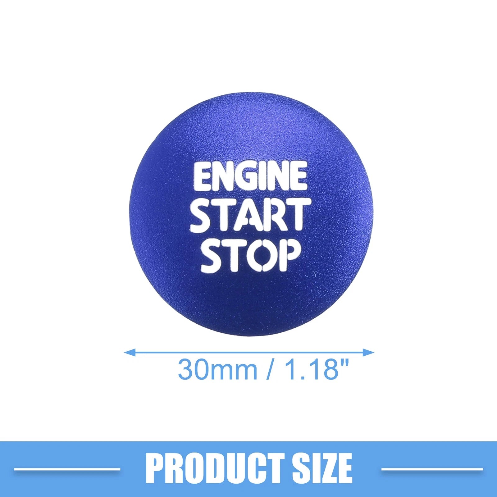 Engine Start Stop Ignition Button Cover Sticker for Toyota Tacoma (2016–2021) Blue