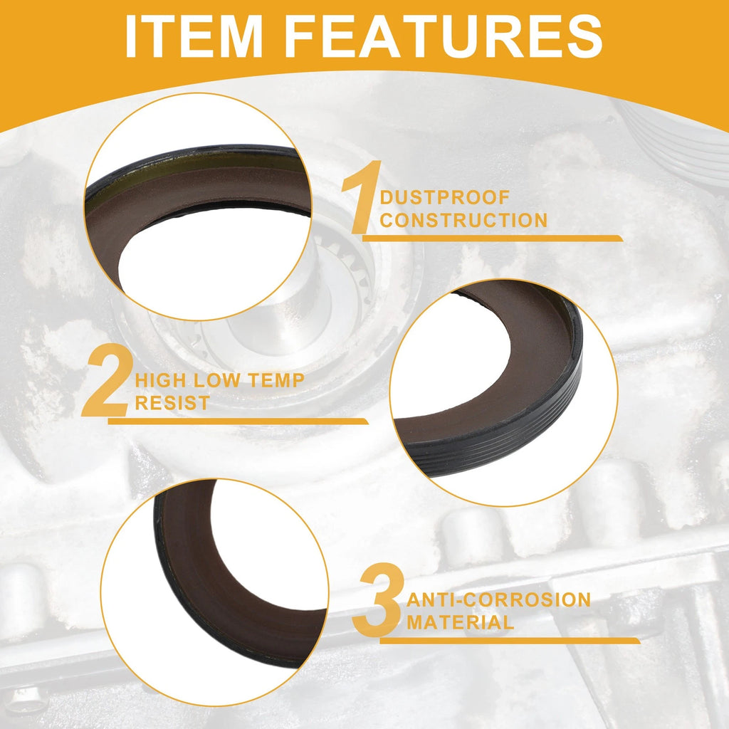1 Pc Front Crankshaft Oil Seal for Chevrolet Silverado (1999–2019) No.12585673