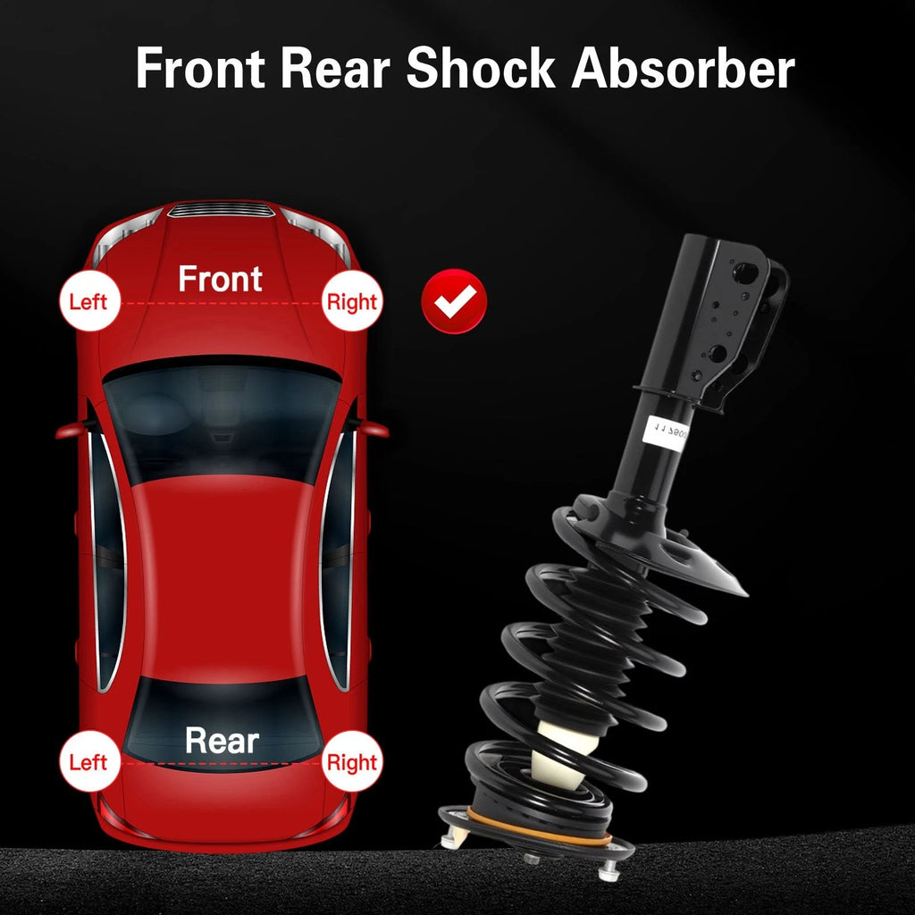 Set of 2 Front Complete Struts w/ Coil Spring for Cadillac Seville (1998-2004)