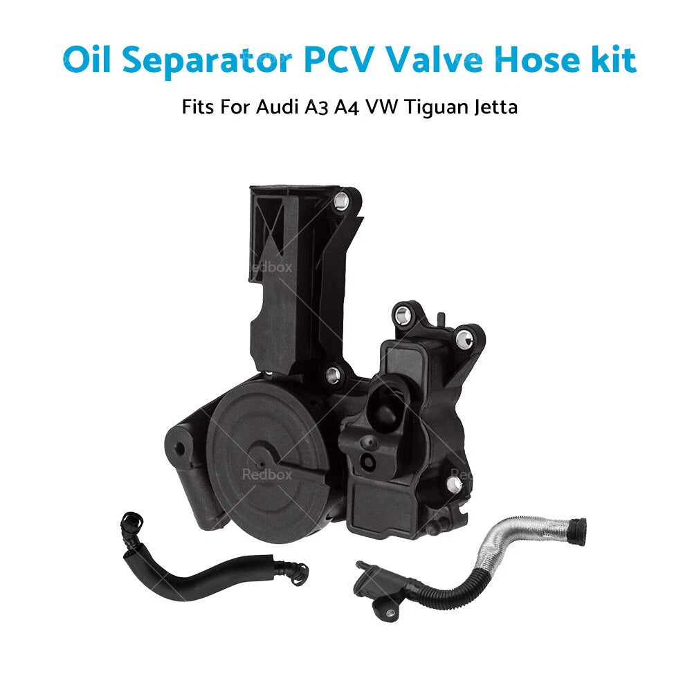 PCV Valve Oil Separator Kit for Audi A3 A4 A5 Q5 TT, Skoda, VW Passat (2006–2020)
