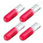 10Pcs T5 37 70 74 Red Halogen Bulbs for Car Instrument Panel