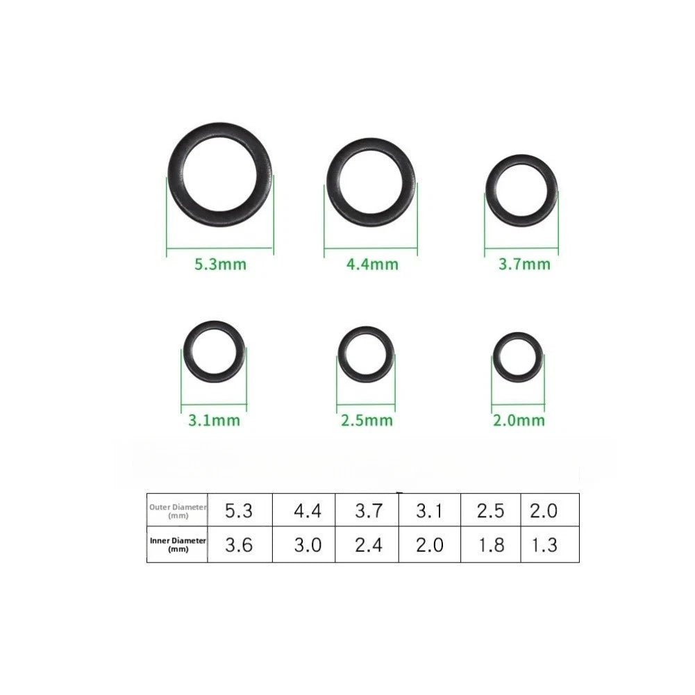 100 Stainless Steel Tippet Connectors 2.5mm OD 2mm ID for Leader Rigging