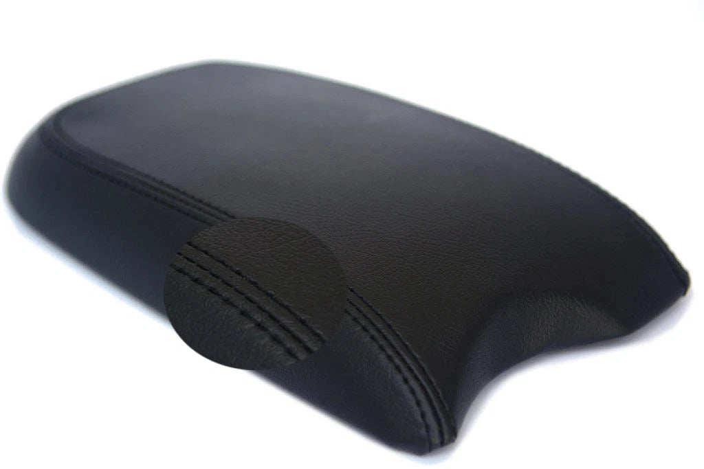 Center Console Armrest Cover for Hyundai Santa Fe (2001–2006) Black Leather