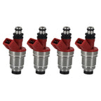 Set of 4 Gas Fuel Injectors for Nissan D21 Pickup (1990–1995)