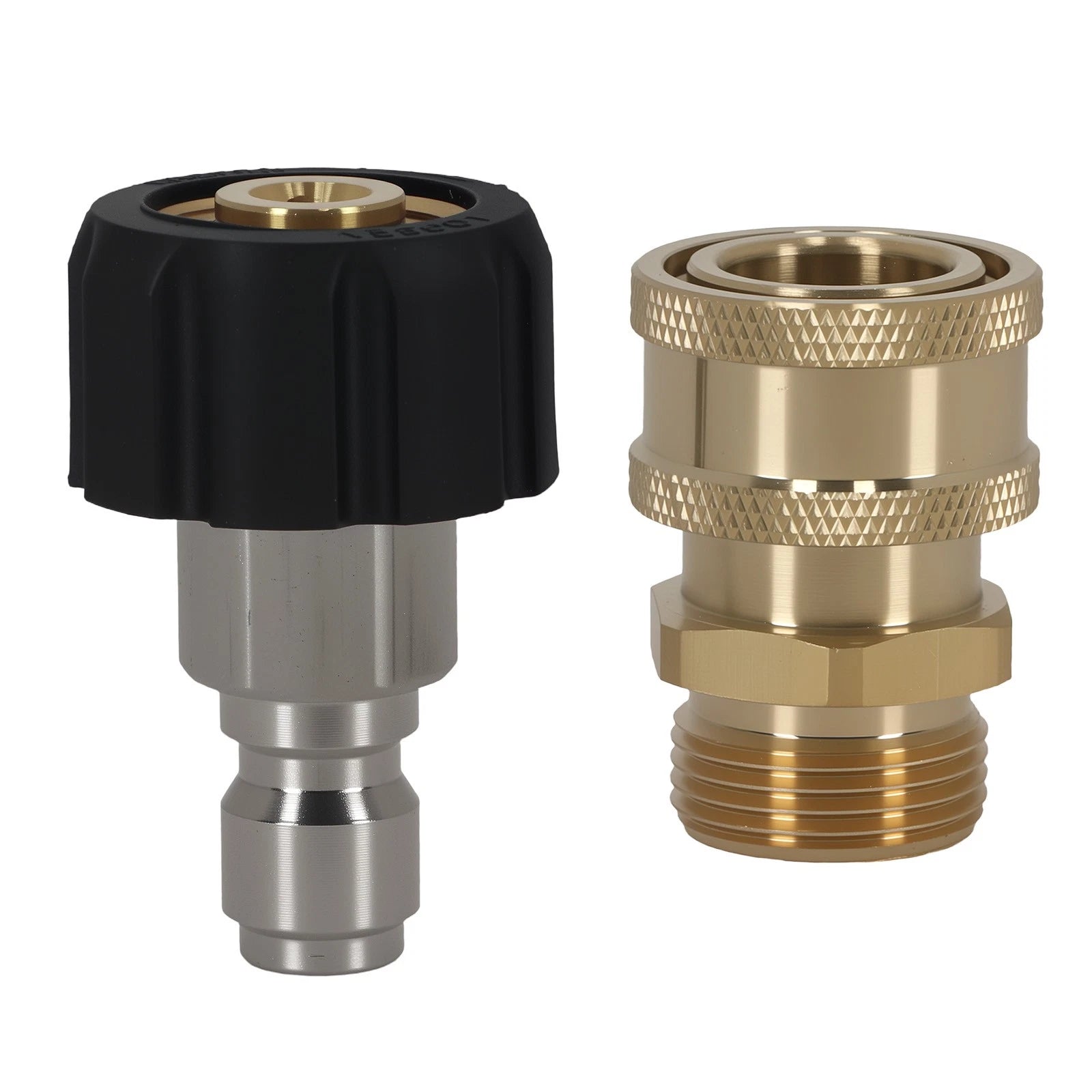 2X Brass Pressure Washer Coupler Adapter for M22 14mm Thread (5000 PSI)