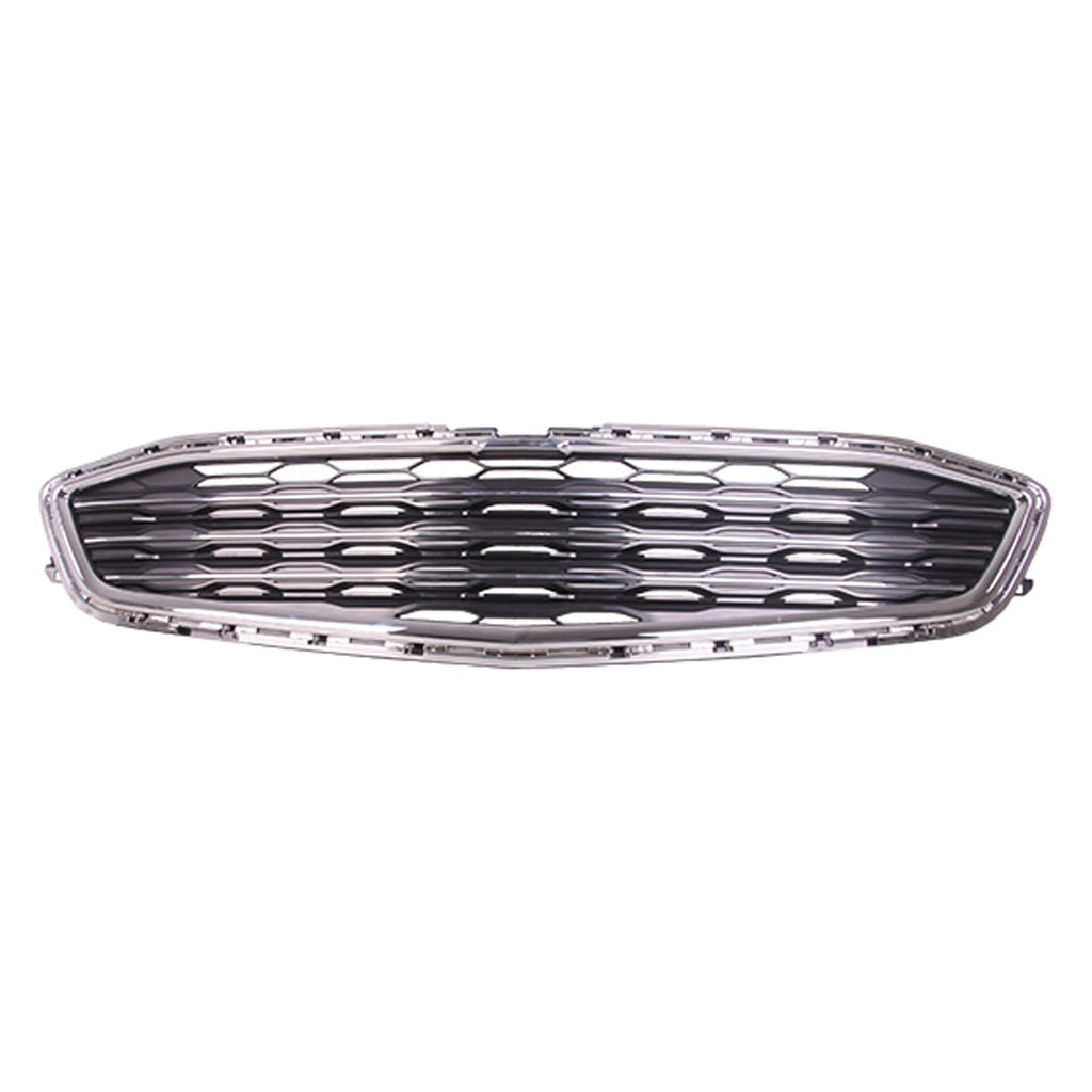 Replacement Black Chrome/Matte ABS Plastic Front Center Grille