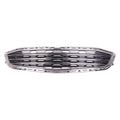 Replacement Black Chrome/Matte ABS Plastic Front Center Grille