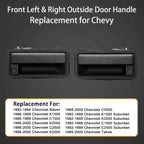 Set of 2 Metal Exterior Door Handles for Chevy C/K 1500 2500 3500 (1988–2001)