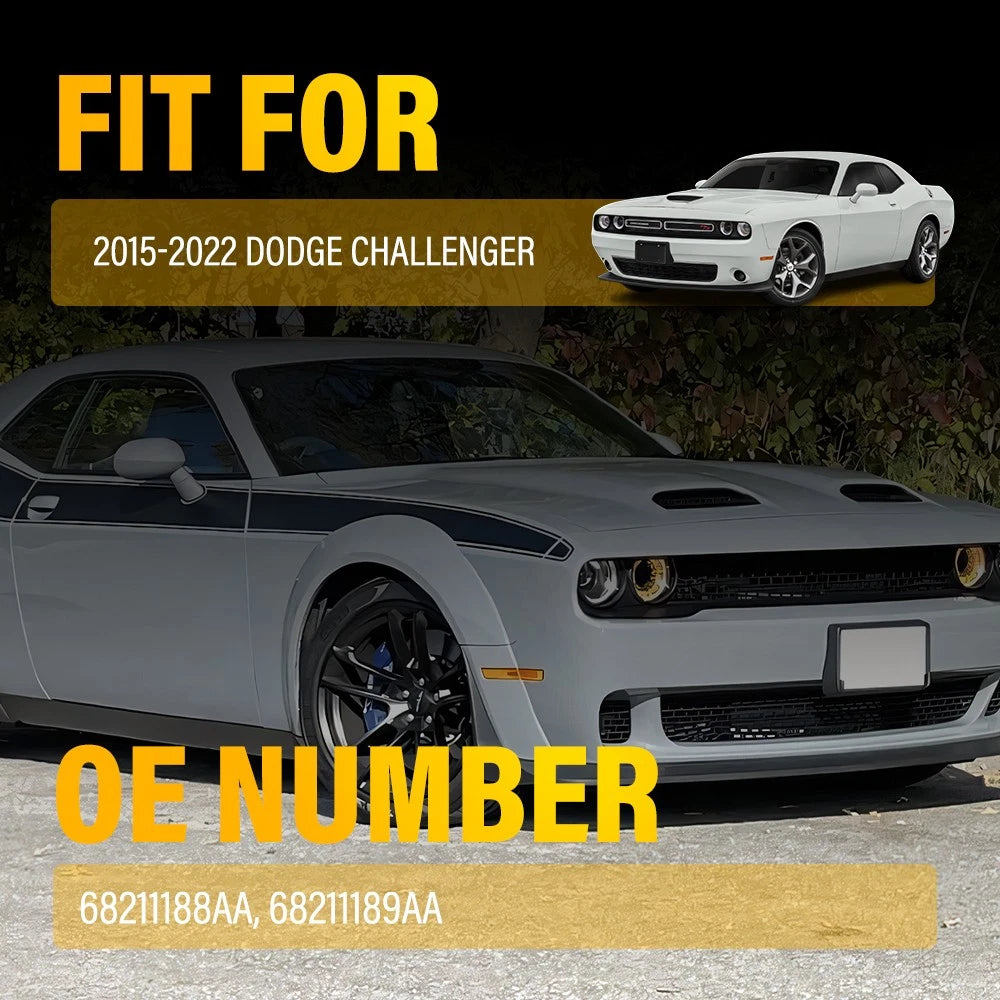 2X Bumper Reflector for Dodge Challenger (2015–2022) CH1185105 EXV