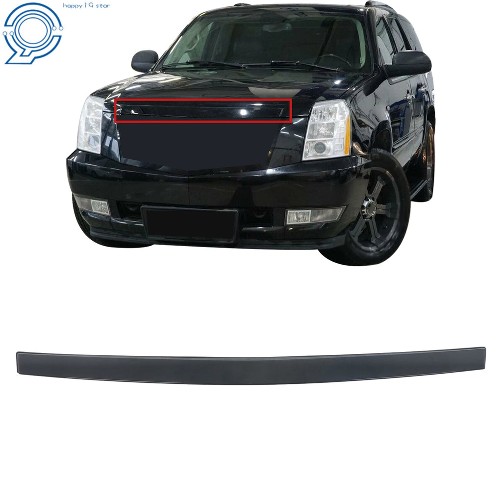 Gloss Black Front Hood Molding Trim for Cadillac Escalade (2007–2014)