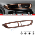 Peach Wood Grain Front Center AC Vent Outlet Decor for Honda CR-V (2017–2022)