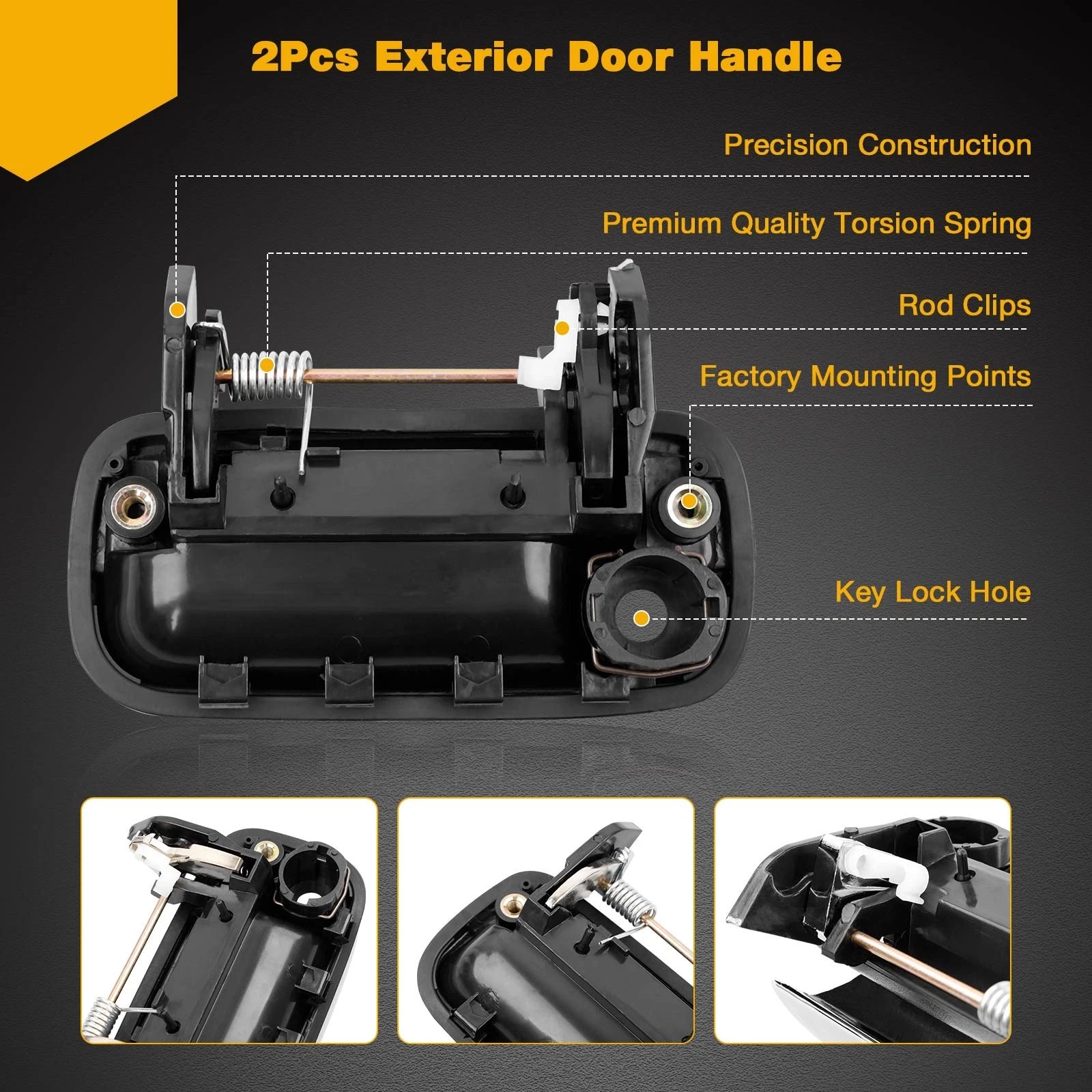 Outside Exterior Door Handle Kit for Toyota Pickup 4Runner (1989–1995) 6922089111
