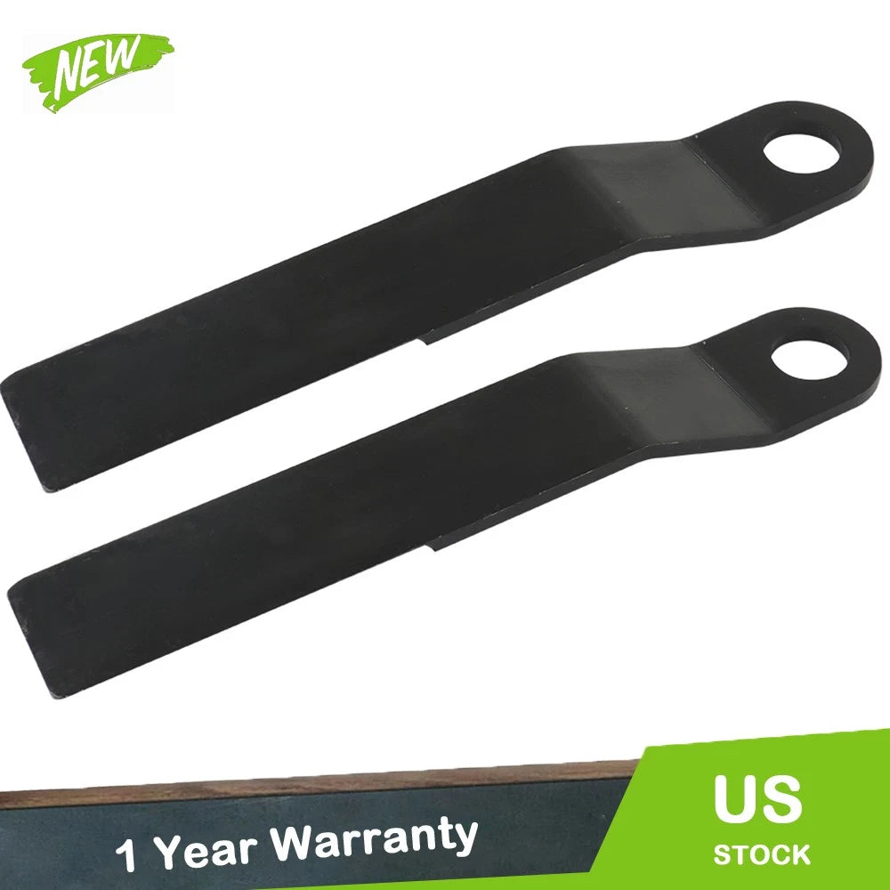 2pcs AR400 Steel Blades for Mower King Skidsteer (Fit Brush Hog)