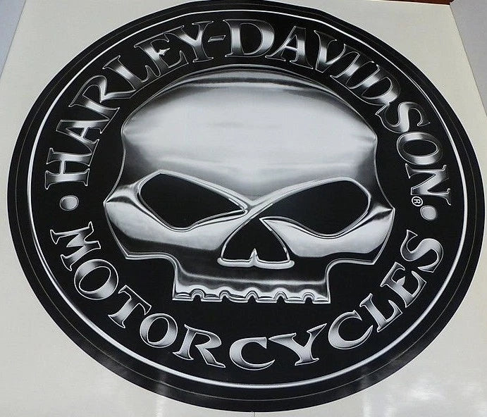 Willie G Skull Extra Large Trailer Decal Sticker for Harley-Davidson