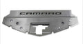 Brushed Front Header Plate w/Black C-Fiber Vinyl "CAMARO" Inlay for 16-20 Camaro