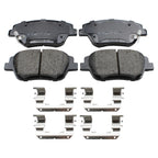Front Rotors & Akebono ProACT Ceramic Brake Pads Kit for Hyundai Sonata (2011–2014)