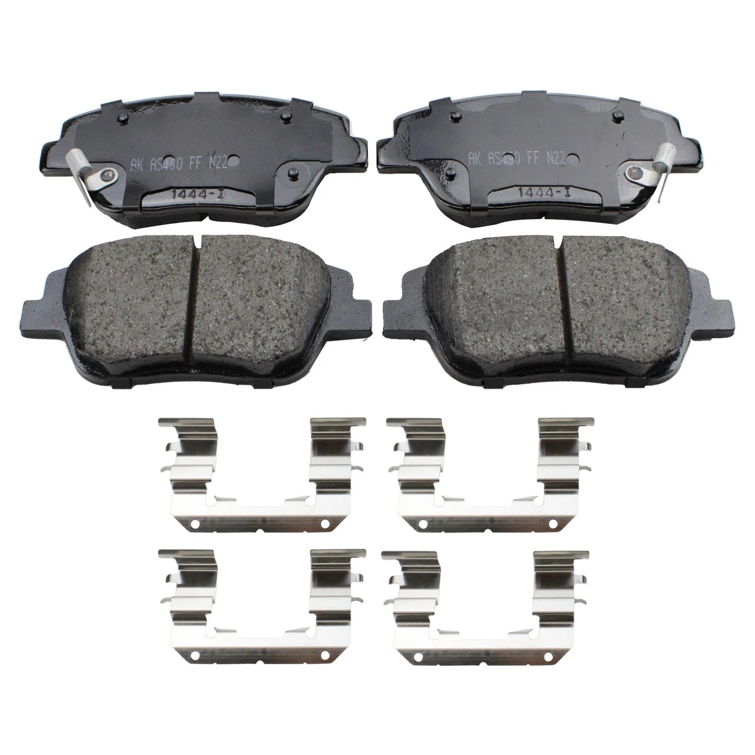 Front Rotors & Akebono ProACT Ceramic Brake Pads Kit for Hyundai Sonata (2011–2014)