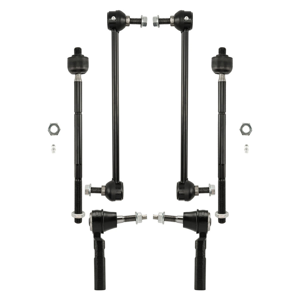 8pc Front Lower Control Arms, Tie Rods, Sway Bars for Chrysler Town & Country (2008–2020)