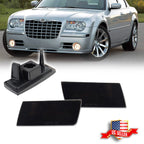 2X Smoked Lens Front Bumper Side Marker Lights for Chrysler 300C (2005–2010)