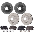 Brake Disc Rotors and Pads Kit for Buick Lucerne (2006–2011)