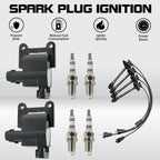 2X Ignition Coils + Wire + 4X Spark Plugs for Toyota Camry 1997–2001 UF180
