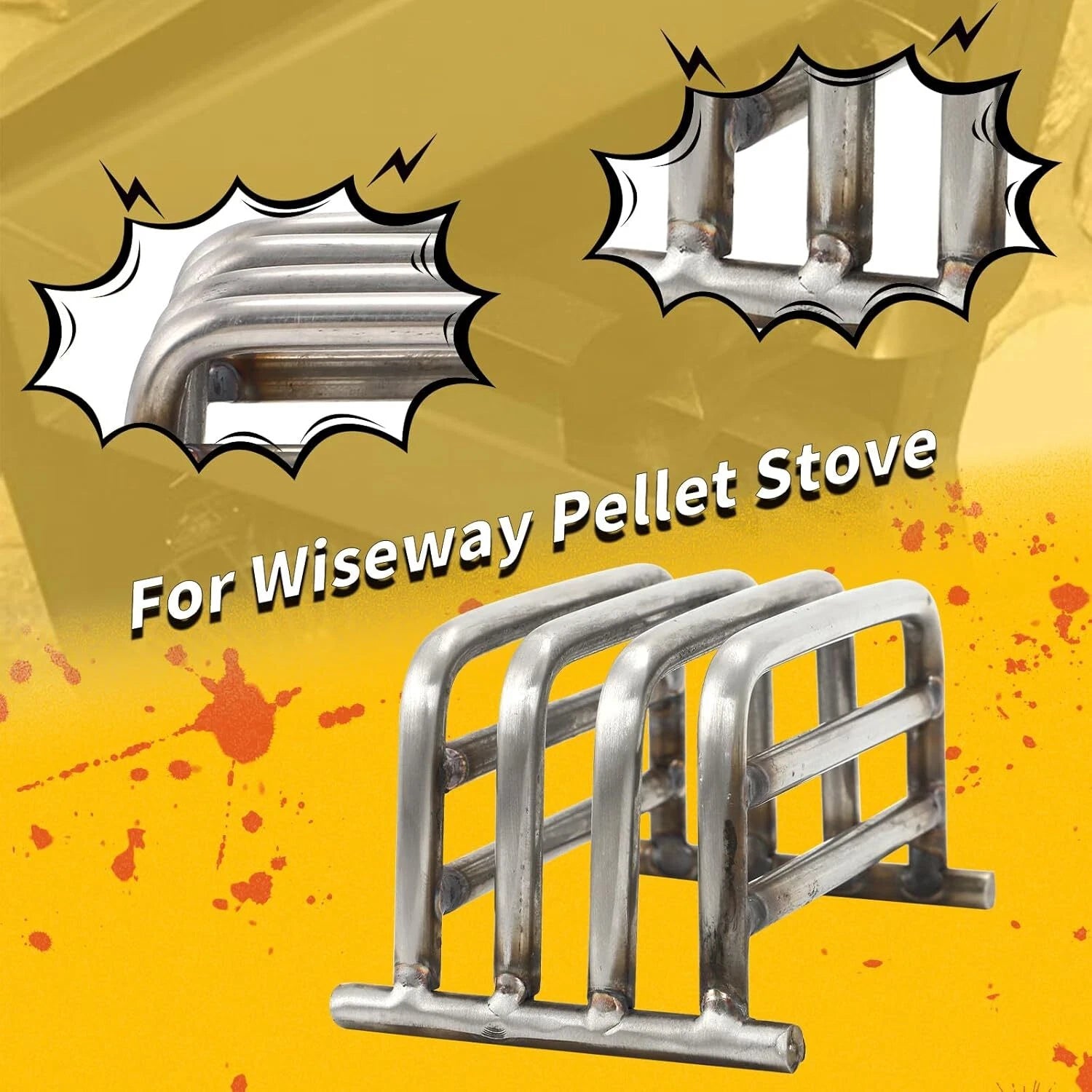 304 Stainless Steel Burn Basket for Wiseway Pellet Stove