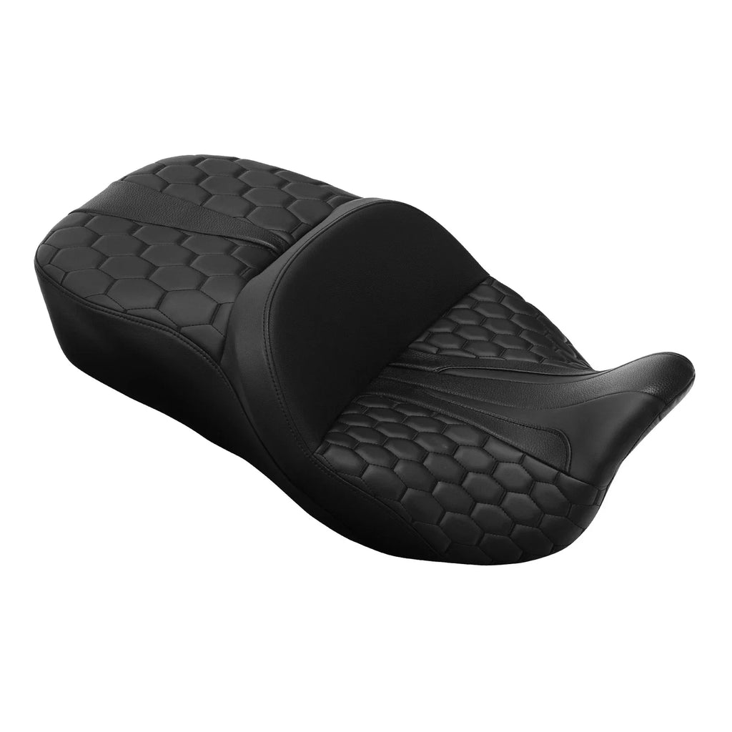 Heated Black Driver & Passenger Seats for Harley Electra Street Glide (2009-2023)