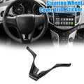 Steering Wheel Cover Trim for Chevrolet Cruze (2010–2015) Black ABS Plastic