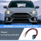 14-Pin Headlight Connector Pigtail Plug for Ford Focus (2012–2018) No.1719105-2