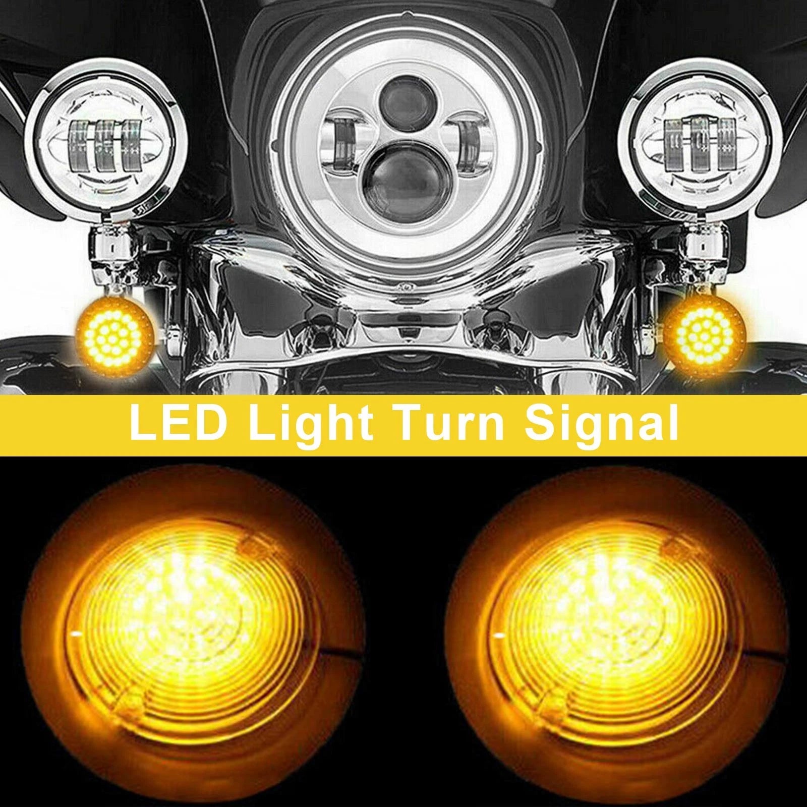 Rear LED Turn Signal Insert Lights for Harley Dyna Touring (883)