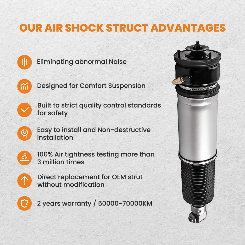 Rear Left Shock Absorber Strut for BMW 7 Series E65 E66 (2002–2008) 37106778799