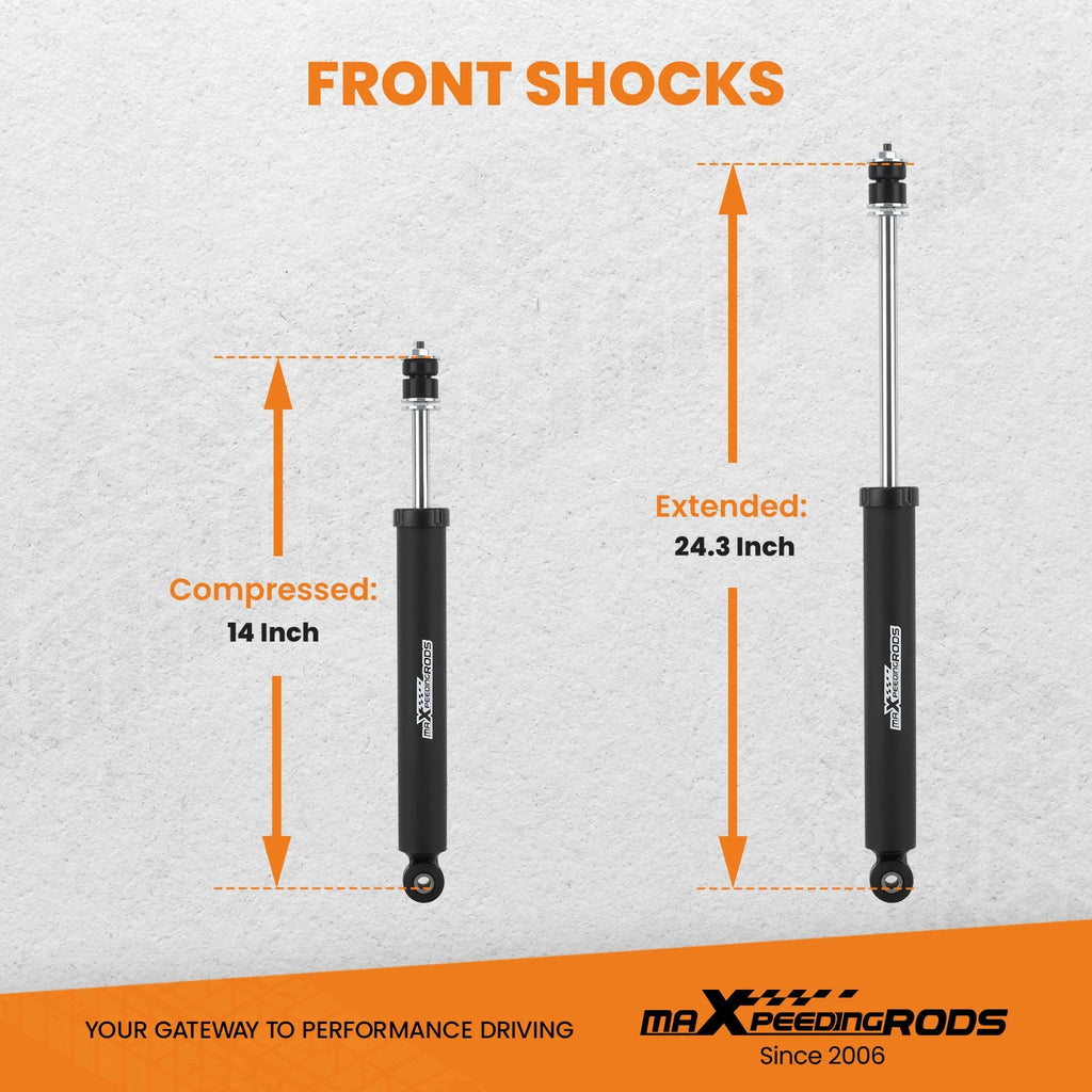 1-3" Lift Shock Kit for Jeep Wrangler JK (2007–2018) Pair
