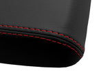 Leather Console Lid Armrest Cover for Toyota Matrix (2003–2008) Red Stitch