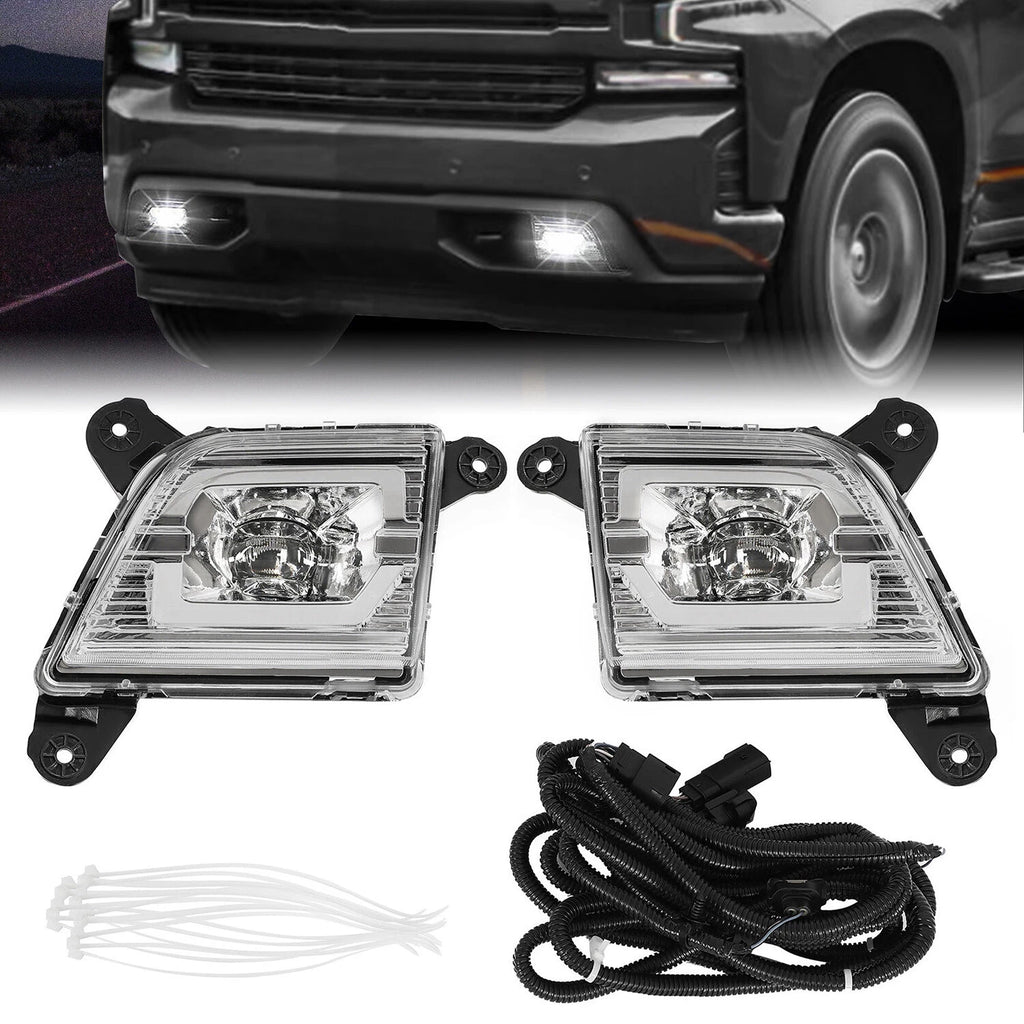 LED Fog Lights for Chevy Silverado 1500 2500HD 3500HD (2019–2022)