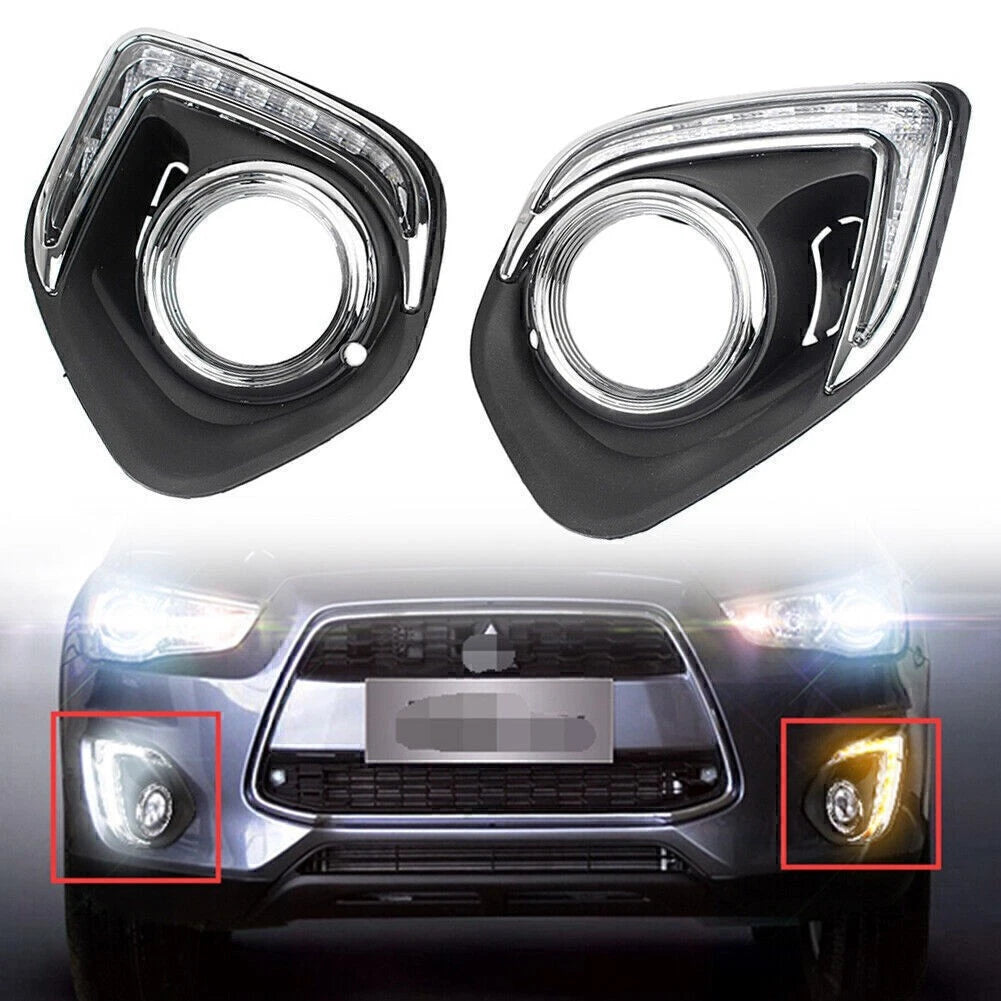 LED DRL Daytime Running Light w/ Turn Signal for Mitsubishi ASX Outlander (2013–2014)