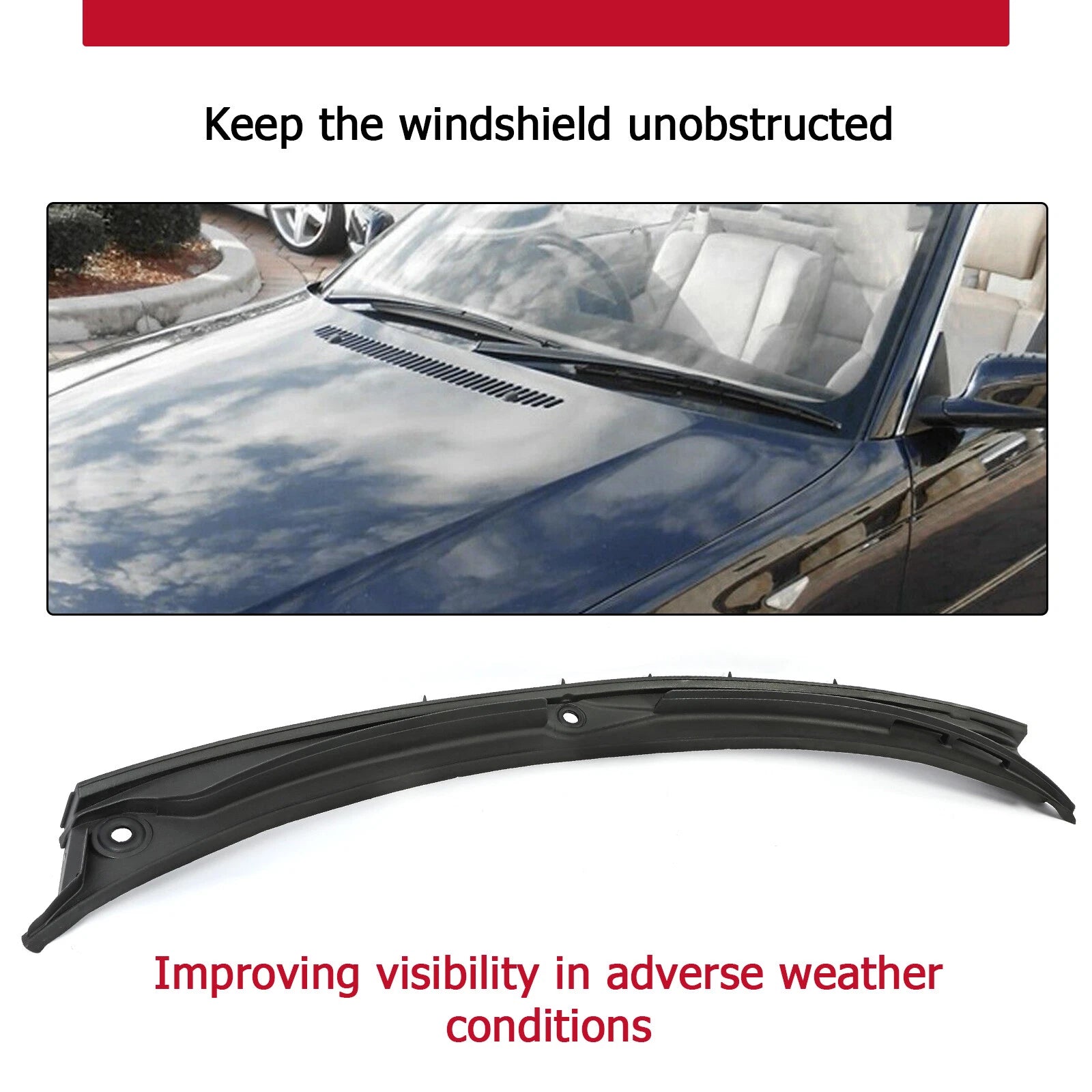 Windshield Wiper Cowl for BMW M3 E46 323i 328i (1997-2006)
