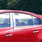 Chrome Pillar Post Trim 4pc Luxury FX for Chevrolet Cruze (2011–2015)