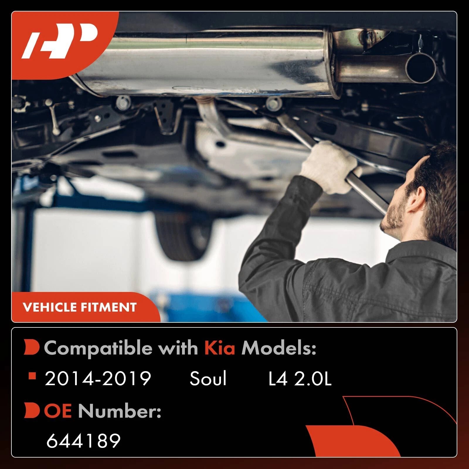 Catalytic Converter Rear for Kia Soul (2014–2019)