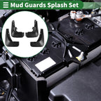 Mud Flaps Splash Guards for Chevrolet Aveo (2011–2013) W/ Mount Accessories