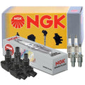 NGK COP Ignition Coils & 4 Laser Iridium Spark Plugs for Mazda RX-8 (2003–2012)
