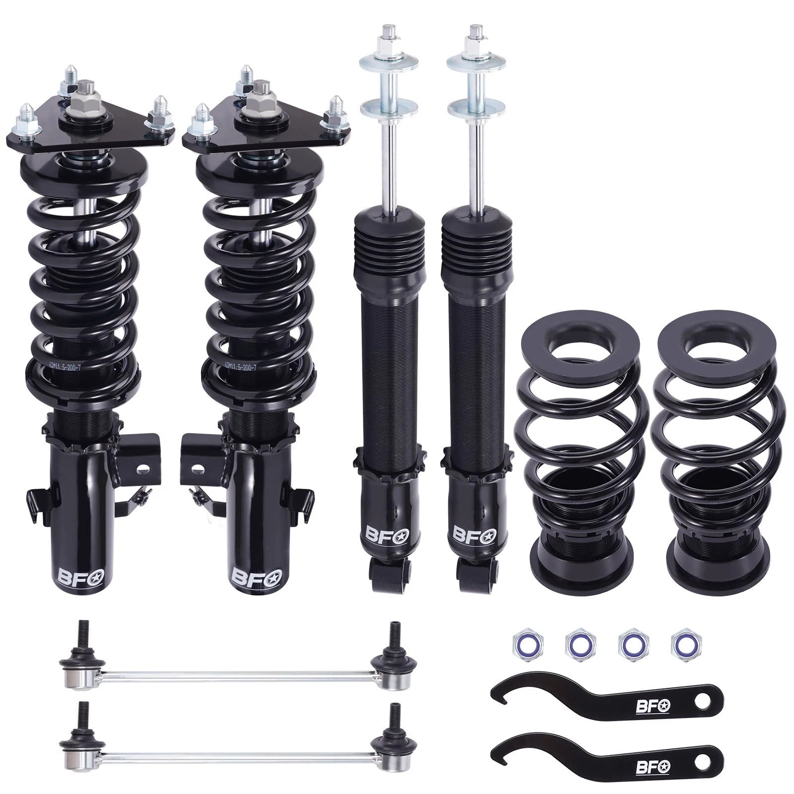 Coilover Suspension Struts Shocks Kit for Honda Civic (2012-2015)